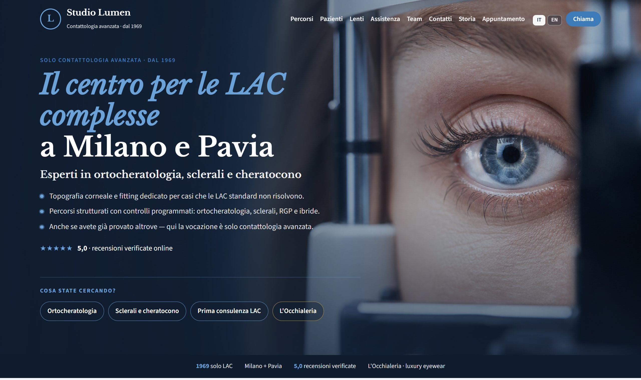 Anteprima Studio Lumen · ottico